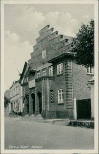 Alte Ansichtskarte Garz a. Rügen, Rathaus