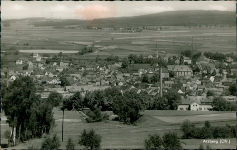 Alte Ansichtskarte Arzberg (Ofr.), Gesamtansicht