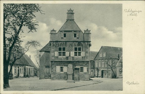 Alte Ansichtskarte Schöppingen i. Westf., Rathaus