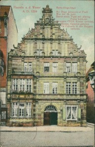 Alte Ansichtskarte Hameln a. d. Weser, Rattenfängerhaus