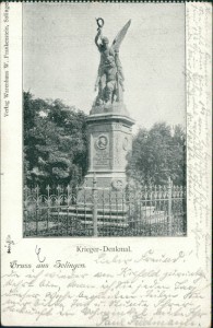 Alte Ansichtskarte Gruss aus Solingen, Krieger-Denkmal