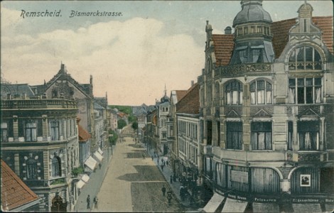 Alte Ansichtskarte Remscheid, Bismarckstrasse