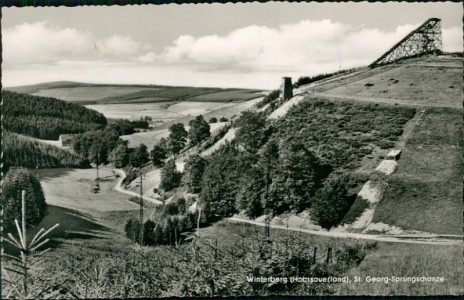 Alte Ansichtskarte Winterberg (Hochsauerland), St. Georg-Sprungschanze