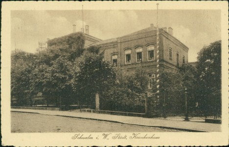 Alte Ansichtskarte Schwelm i. W., Städt. Krankenhaus