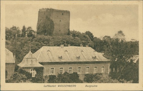 Alte Ansichtskarte Luftkurort Wassenberg, Burgruine
