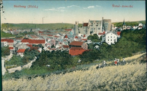 Alte Ansichtskarte Stolberg (Rhld.), Total-Ansicht