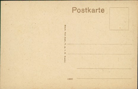 Adressseite der Ansichtskarte Stolberg (Rhld.), Partie am Markt