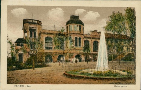 Alte Ansichtskarte Merzig-Saar, Kaisergarten