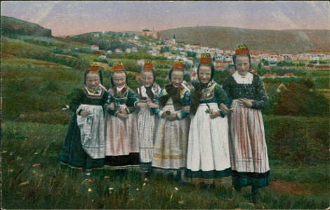 Alte Ansichtskarte Hessische Trachten No. 151, 