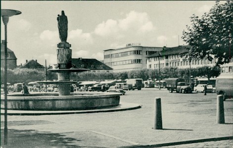 Alte Ansichtskarte Saarlouis, Großer Markt