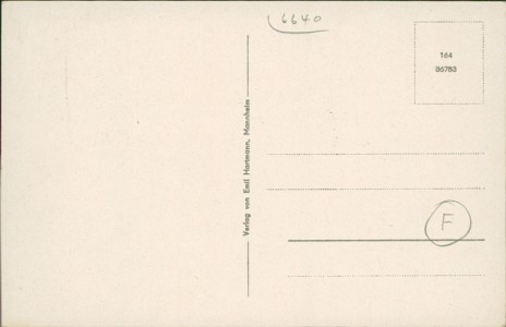 Adressseite der Ansichtskarte Merzig, Kreiskrankenhaus (von Fellenbergstift)