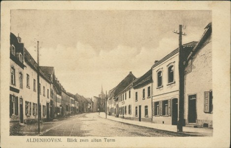 Alte Ansichtskarte Aldenhoven, Blick zum alten Turm