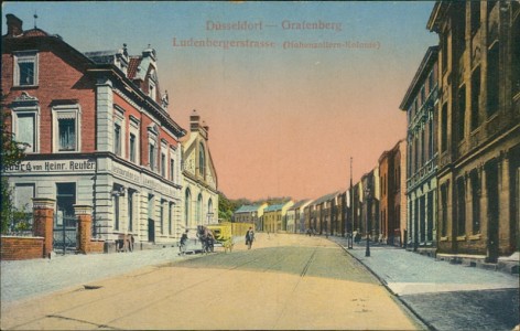 Alte Ansichtskarte Düsseldorf-Grafenberg, Ludenbergerstrasse (Hohenzollern-Kolonie)