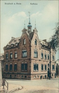 Alte Ansichtskarte Braubach a. Rhein, Rathaus