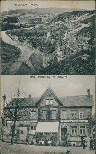 Alte Ansichtskarte Heimbach (Eifel), Hotel-Restaurant zur Talsperre