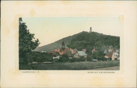 Alte Ansichtskarte Falkenstein i. Taunus, Blick auf die Burgruine