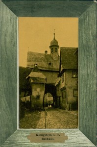 Alte Ansichtskarte Königstein i. T., Rathaus