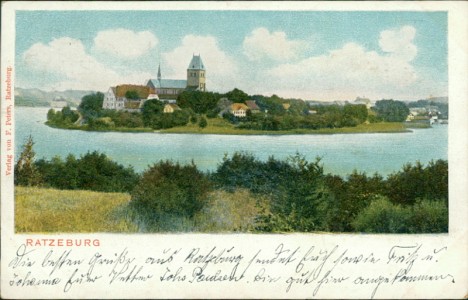 Alte Ansichtskarte Ratzeburg, Gesamtansicht