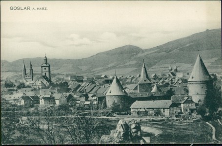 Alte Ansichtskarte Goslar a. Harz, Teilansicht