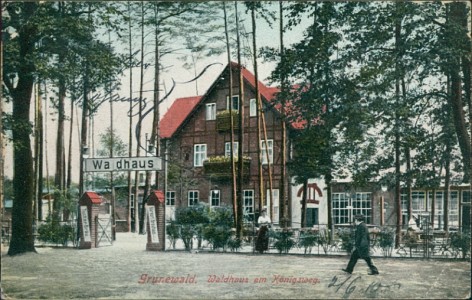 Alte Ansichtskarte Grunewald, Waldhaus am Königsweg