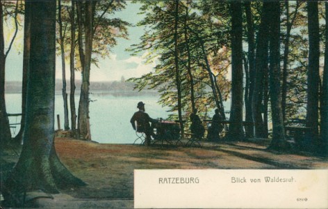 Alte Ansichtskarte Ratzeburg, Blick von Waldesruh
