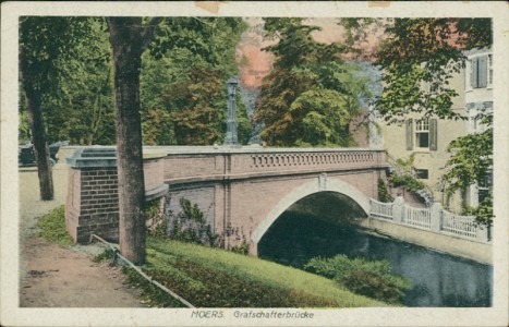 Alte Ansichtskarte Moers, Grafschafterbrücke