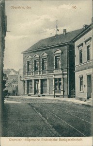 Alte Ansichtskarte Oberstein, Allgemeine Elsässiche Bankgesellschaft