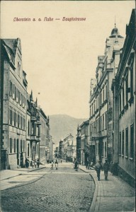 Alte Ansichtskarte Oberstein a. d. Nahe, Hauptstrasse