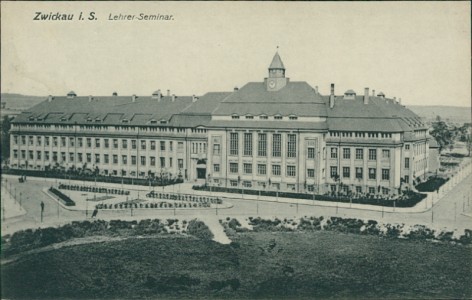 Alte Ansichtskarte Zwickau i. S., Lehrer-Seminar