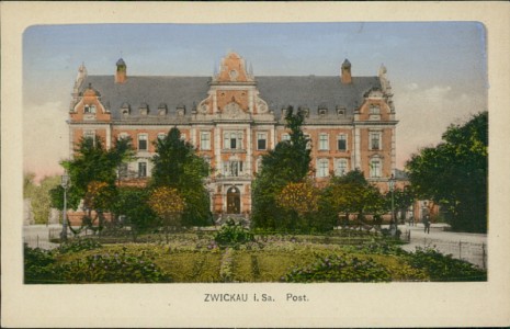 Alte Ansichtskarte Zwickau i. Sa., Post