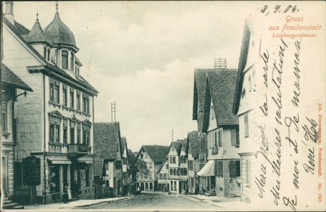 Alte Ansichtskarte Gruss aus Freudenstadt, Lossburgerstrasse