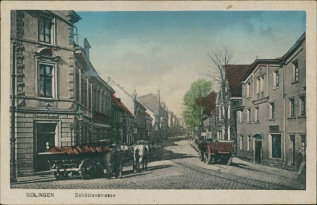 Alte Ansichtskarte Solingen, Schützenstrasse