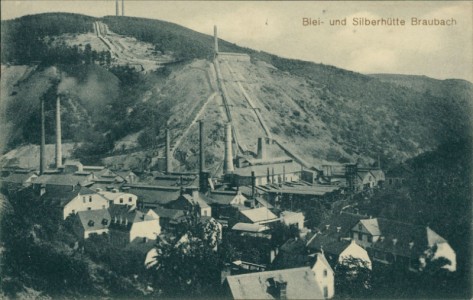 Alte Ansichtskarte Braubach, Blei- und Silberhütte