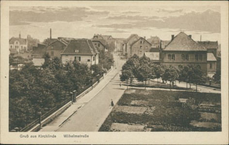 Alte Ansichtskarte Gruß aus Kirchlinde, Wilhelmstraße
