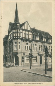Alte Ansichtskarte Bövinghausen, Gemeinde-Gasthaus