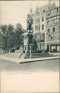 Alte Ansichtskarte Düsseldorf, Moltkedenkmal