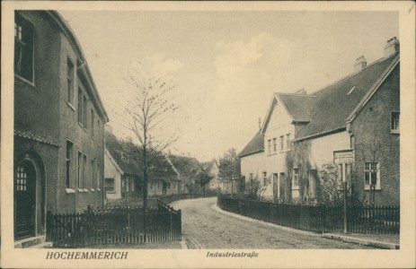 Alte Ansichtskarte Hochemmerich, Industriestraße