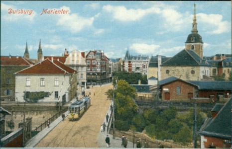 Alte Ansichtskarte Duisburg, Marientor