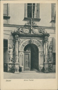 Alte Ansichtskarte Jauer, Altes Portal