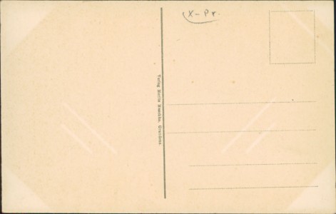 Adressseite der Ansichtskarte Gruß aus Gr. Sibsau, Wpr., Gasthaus Martin Gauer, Schule, Kirche