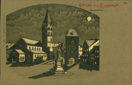 Alte Ansichtskarte Gruss aus Eisenach, Nicolaitor
