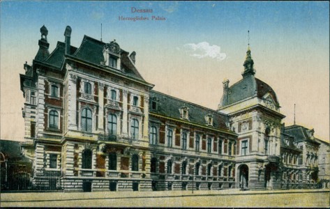 Alte Ansichtskarte Dessau, Herzogliches Palais
