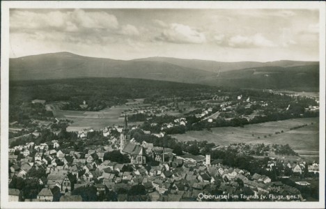 Alte Ansichtskarte Oberursel im Taunus (v. Flugz. ges.), 