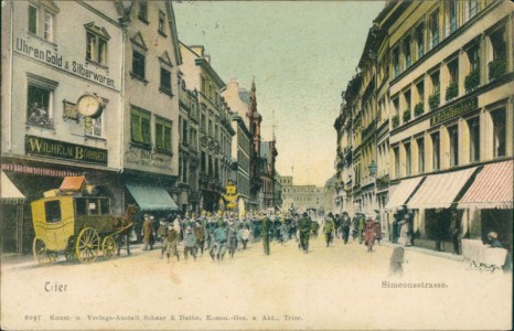 Alte Ansichtskarte Trier, Simeonsstrasse