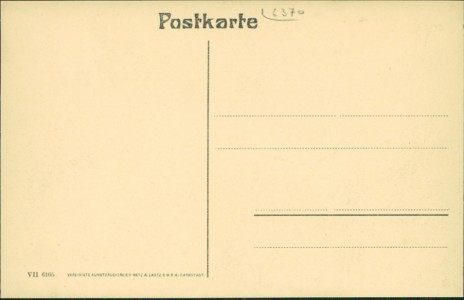Adressseite der Ansichtskarte Oberursel i. Taunus, Gesamtansicht