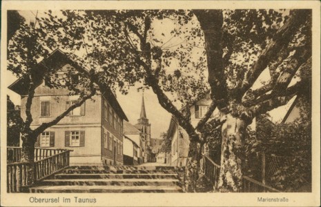 Alte Ansichtskarte Oberursel im Taunus, Marienstraße