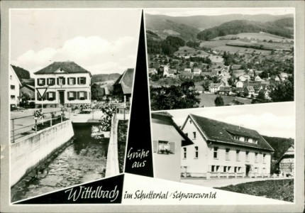 Alte Ansichtskarte Grüße aus Wittelbach im Schuttertal / Schwarzwald, Mehrbildkarte