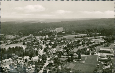 Alte Ansichtskarte Schömberg bei Wildbad (Schwarzwald), Luftbild