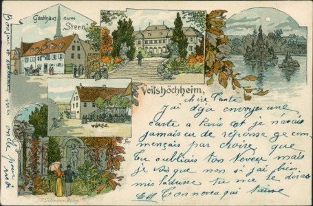 Alte Ansichtskarte Veitshöchheim, Gasthaus zum "Stern"