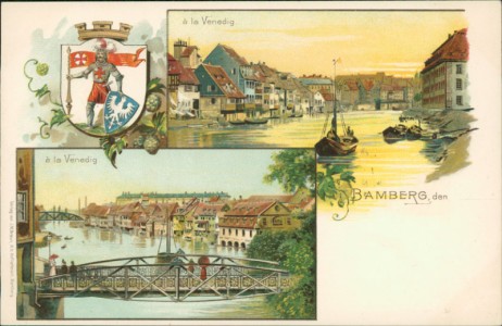 Alte Ansichtskarte Bamberg à la Venedig, 